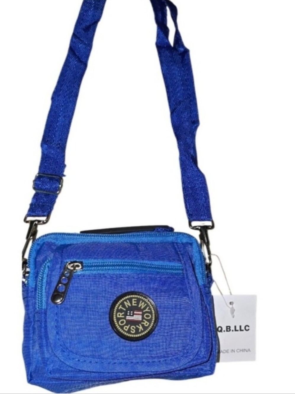 Q.B.L.L.C- Mjni Zip Pouch Crossbody Bag (Royal Blue 💙)
